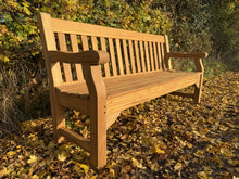 Load image into Gallery viewer, Park Teak Heavy Duty Memorial Bench