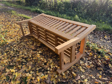 Load image into Gallery viewer, Royal Park Memorial Bench 6ft in Teak wood (Free 1 line engraving)