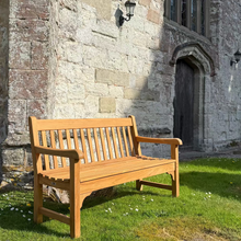 Load image into Gallery viewer, Chester Memorial Bench 5ft in Teak Wood