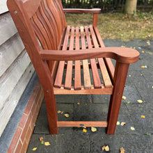 Load image into Gallery viewer, Turnberry Memorial Bench 5ft in Mahogany wood (Eco)