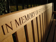 Load image into Gallery viewer, Britannia Memorial Bench 8ft in Teak Wood