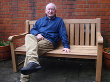 Load image into Gallery viewer, Britannia Memorial Bench 5ft in Teak Wood