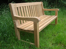 Load image into Gallery viewer, Britannia Memorial Bench 5ft in Teak Wood