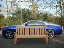 Load image into Gallery viewer, Edinburgh Memorial Bench 6ft in Teak Wood
