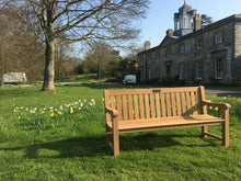 Load image into Gallery viewer, Britannia Memorial Bench 6ft in Teak Wood