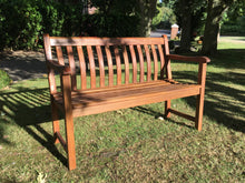 Load image into Gallery viewer, Broadfield Memorial Bench 4ft in Cornis wood