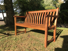 Load image into Gallery viewer, Broadfield Memorial Bench 4ft in Cornis wood