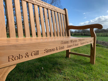 Load image into Gallery viewer, Kenilworth Memorial Bench 5ft in Teak wood