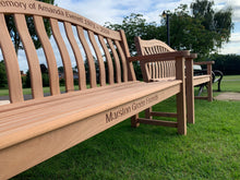 Load image into Gallery viewer, Turnberry Memorial Bench 5ft in Mahogany wood