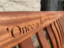 Load image into Gallery viewer, Broadfield Memorial Bench 5ft in Cornis wood
