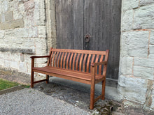 Load image into Gallery viewer, Broadfield Memorial Bench 5ft in Cornis wood