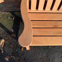 Load image into Gallery viewer, High Back Memorial Bench 5ft in Mahogany wood