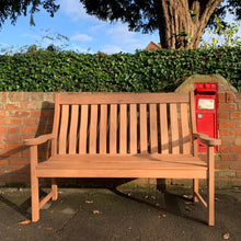 Load image into Gallery viewer, High Back Memorial Bench 5ft in Mahogany wood
