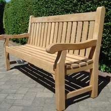 Load image into Gallery viewer, Edinburgh Memorial Bench 6ft in Teak Wood