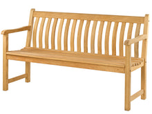 Load image into Gallery viewer, Broadfield Memorial Bench 4ft in Roble wood