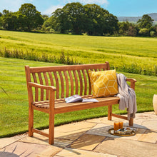 Load image into Gallery viewer, Broadfield Memorial Bench 5ft in Teak wood
