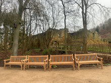 Load image into Gallery viewer, 2023-01-28-Rochester bench 5ft in teak wood, Mount Grace Priory