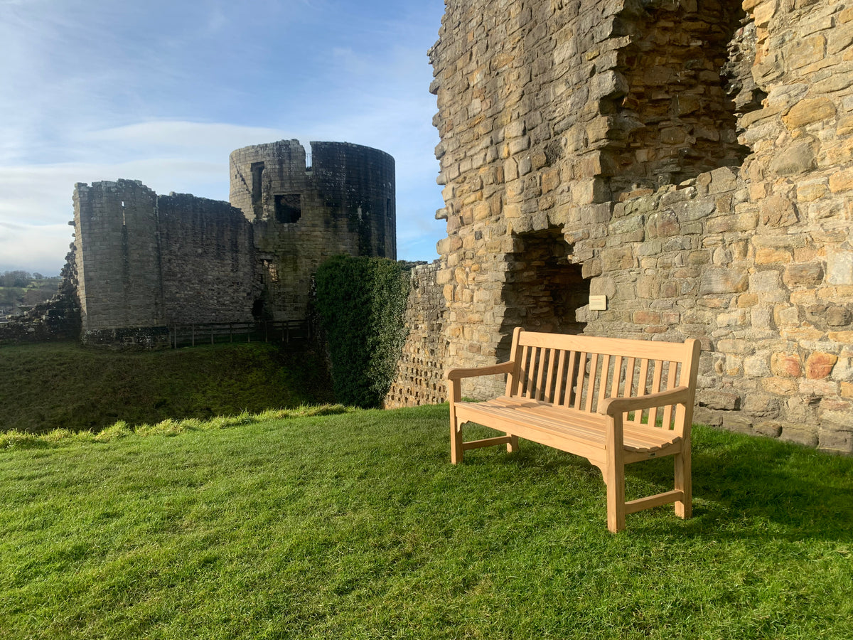 2023-01-28-Rochester bench 5ft in teak wood, Barnard Castle – Memorial ...