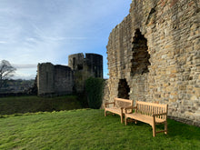 Load image into Gallery viewer, 2023-01-28-Rochester bench 5ft in teak wood, Barnard Castle