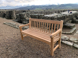 2023-01-28-Rochester bench 5ft in teak wood, Roman Corbridge
