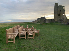 Load image into Gallery viewer, 2023-02-01-Winchester bench 6ft in teak wood, Scarborough Castle