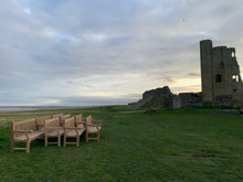 Load image into Gallery viewer, 2023-02-01-Winchester bench 6ft in teak wood, Scarborough Castle