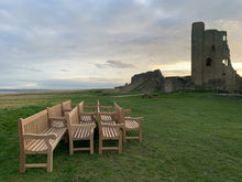 Load image into Gallery viewer, 2023-02-01-Winchester bench 6ft in teak wood, Scarborough Castle