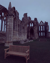 Load image into Gallery viewer, 2023-02-01-Winchester bench 6ft in teak wood, Whitby Abbey