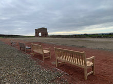 Load image into Gallery viewer, 2023-02-25-Rochester bench 5ft in teak wood, Wroxeter Roman City