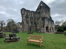 Load image into Gallery viewer, 2023-02-25-Rochester bench 5ft in teak wood, Wenlock Priory