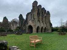 Load image into Gallery viewer, 2023-02-25-Rochester bench 5ft in teak wood, Wenlock Priory