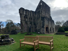 Load image into Gallery viewer, 2023-02-25-Rochester bench 5ft in teak wood, Wenlock Priory