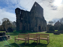 Load image into Gallery viewer, 2023-02-25-Rochester bench 5ft in teak wood, Wenlock Priory