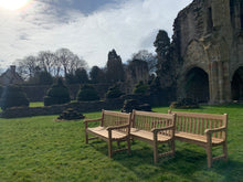 Load image into Gallery viewer, 2023-02-25-Rochester bench 5ft in teak wood, Wenlock Priory