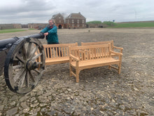 Load image into Gallery viewer, 2023-03-03-Rochester bench 5ft in teak wood, Tilbury Fort