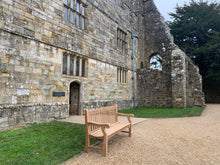 Load image into Gallery viewer, 2023-03-04-Winchester bench 6ft in teak wood, Battle Abbey