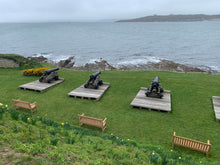 Load image into Gallery viewer, 2023-03-12-Rochester bench 5ft in teak wood, St Mawes Castle