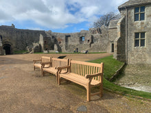 Load image into Gallery viewer, 2023-03-18-Winchester bench 6ft in teak wood, Carisbrooke Castle