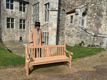 Load image into Gallery viewer, 2023-03-18-Winchester bench 6ft in teak wood, Carisbrooke Castle