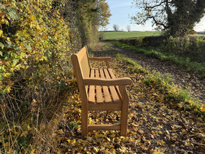 Royal Park Memorial Bench 6ft in FSC certified Teak wood (Free 1 line engraving)