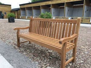 Kenilworth Memorial Bench 6ft in FSC Certified Teak Wood (Eco)