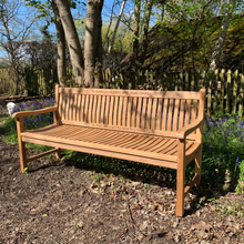 Load image into Gallery viewer, Scarborough Memorial Bench 6ft In teak wood