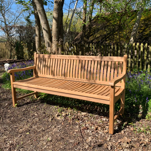 Scarborough Memorial Bench 6ft In teak wood