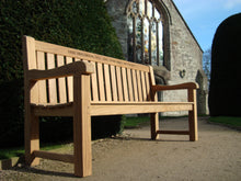 Load image into Gallery viewer, Britannia Memorial Bench 6ft in FSC Certified Teak Wood