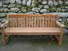 Load image into Gallery viewer, Britannia Memorial Bench 6ft in FSC Certified Teak Wood