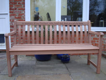 Load image into Gallery viewer, Broadfield Memorial Bench 5ft in FSC Certified Mahogany wood (Free Sealer)