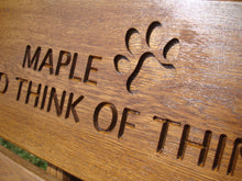 Load image into Gallery viewer, Paw print 2 carving to wood