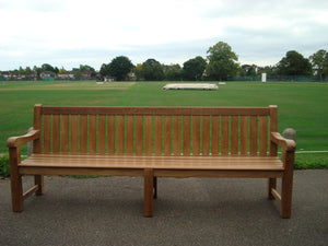 Britannia Memorial Bench 8ft in FSC Certified Teak Wood