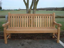 Load image into Gallery viewer, Welsh dragon carved into wood on memorial bench - 4mb1586