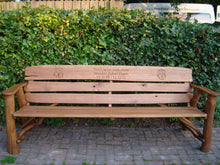 Load image into Gallery viewer, 2012-9-9-Rustic bench 7ft2 in oak wood-1998